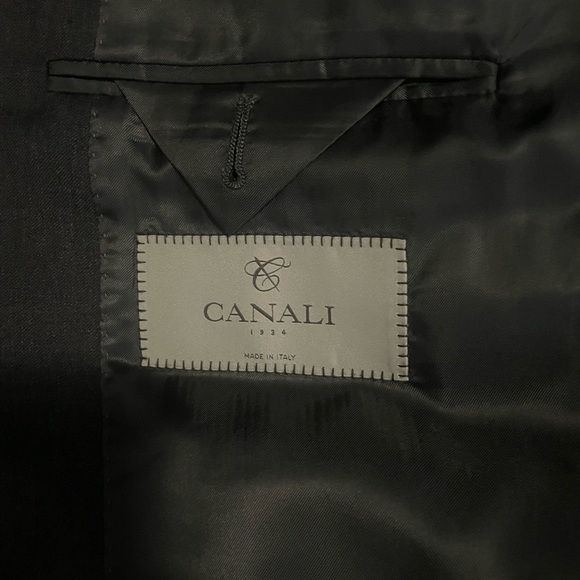 Canali Mens Grey Wool Jacket Sz 42L NWOT - Picture 7 of 9